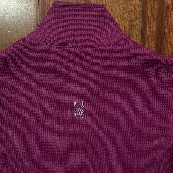 LIKE NEW! Worn once! Spyder zip up sweater 💖 - Picture 10 of 11